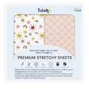 TotAha Premium Stretchy Changing Pad Covers Boho, Buttery Soft Rainbow Diaper Changing pad Covers for Girls Boys, Ultra Comfort Changing Table Covers, 5'' Deep Pocket M