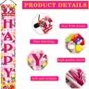 Happy Mothers Day Banner, 71" X 12" Mother's Day Decorations Porch Sign, Mother Day Banner for Outside Inside Door