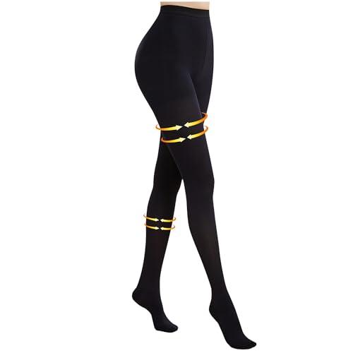 Myshear Medical Compression Pantyhose for Women Men, 15-20 mmHg Compression Tights, Closed Toe Graduated Compression Stockings, High Waist Compression Leggings, Support Hose for Varicose Veins, Edema. Size Medium