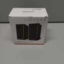 Uakinat Computer Speakers, Desktop Speakers with Various Colorful LED, Gaming Speakers with Volume Control,for PC, AC Adapter Powered and 3.5mm AUX-in Computer Speakers