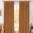 BGment Olive Green Velvet Curtains 84 Inch Length, Thermal Insulated Blackout Curtains Room Darkening Drapes with Back Tab and Rod Pocket for Living Room/French Door, Set of 2 Panels, 52 x 84 Inch