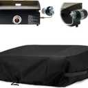 NOELIFE Grill Cover for Blackstone 17 inch Tabletop Griddle Without Hood, Griddle Accessories for Blackstone 17, Propane Fuel Cylinder Can Be Covered Completely, Waterproof and Windproof (Cover Only)