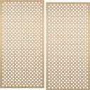 Therwen 2 Pcs 1 x 2 Feet Cloverleaf Aluminum Sheet Gold Cloverleaf Decorative Metal Sheet, 0.04 Inch Thick