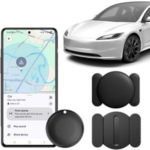 (Android Only) Tracker Device for Vehicles, Car Tracker Works with Google Find Hub, Easily Find, Encrypted Location Data, Magnetic Tracking Devices for Cars Hidden, No Subscription Or Monthly Fee