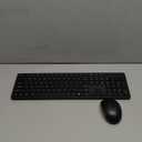 Wireless Keyboard and Mouse Combo, Full Size Silent Ergonomic Keyboard and Mouse, Long Battery Life, Optical Mouse, 2.4G Lag-Free Cordless Mice Keyboard for Computer, Mac, Laptop, PC, Windows (Black)