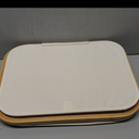 LONBET Laundry Basket with Lid, Made from Breathable Fabric | Aesthetic Clothes Hampers for Laundry with Side Handles & Sturdy Bamboo Frame (40 Gallons - Double, Beige)