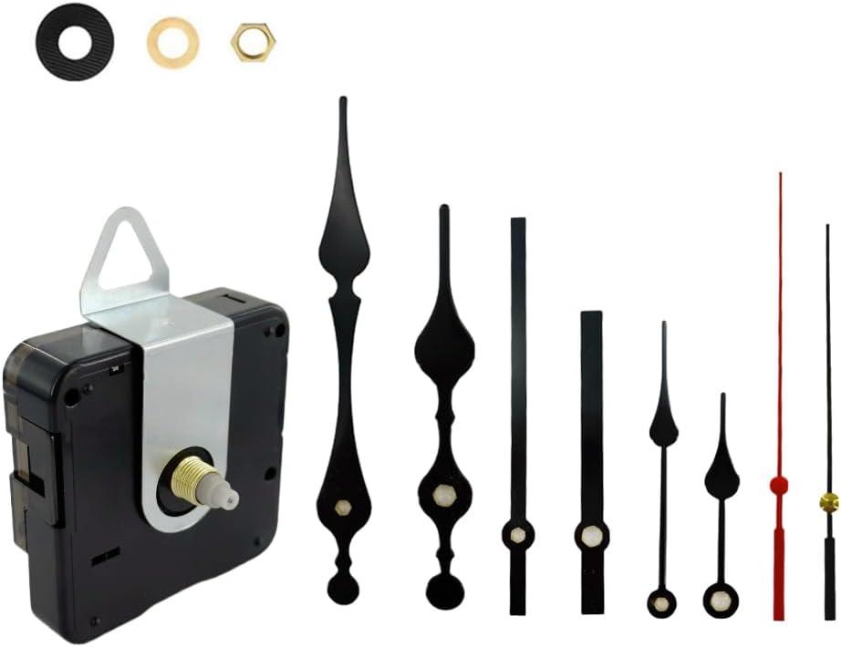 Clock Mechanism Replacement - Quartz Battery Operated Movement Silent Clocks Kit DIY Repair Parts (12mm)