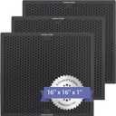 Air Scrubber Active Carbon Filters Compatible with BlueDri, VEVOR and Dri-Eaz Air Purifier, for Drieaz HEPA500 16'' x 16'' x 1'' inches（3 Pack）