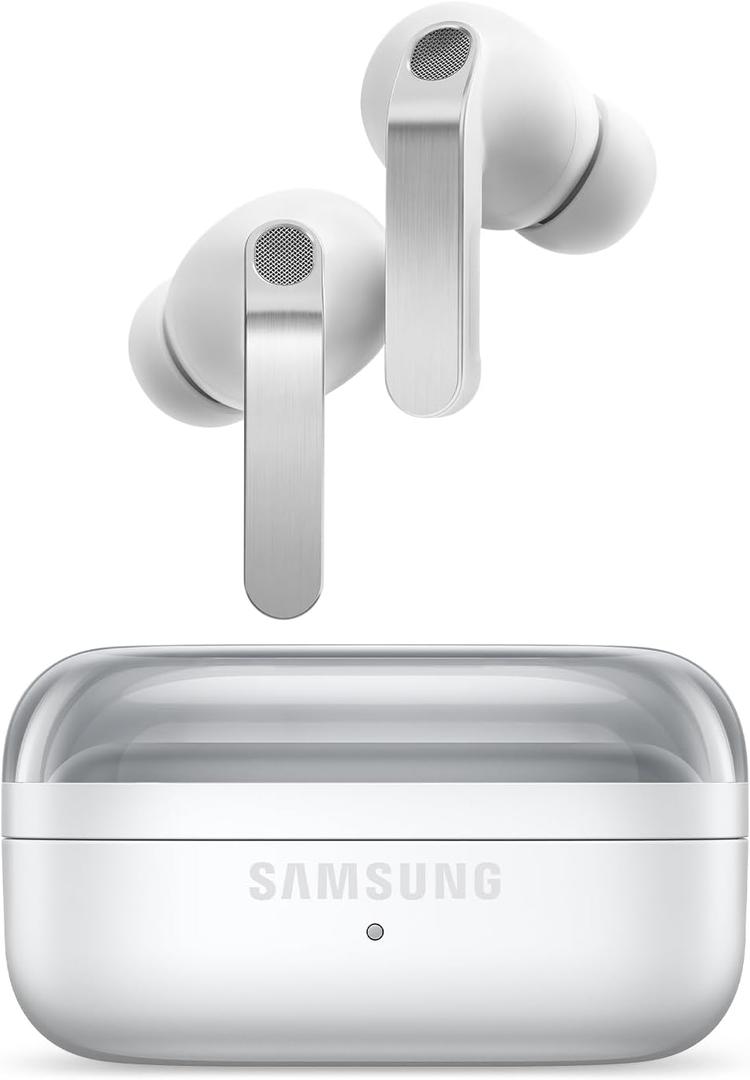 Samsung Galaxy Buds 4 Pro (2026) AI True Wireless Bluetooth Earbuds, Hi-Res Audio, 2-Way Speaker, ANC 2.0, Optimized Comfort, IP57, Live Translation, White