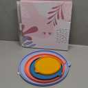 4 Pack Silicone Replacement Lids for Pyrex Mixing Bowls - 3, 6, 10 Cup & 4.5 Qt Sculpted Glass & Tinted Glass Bowls (Combo Set (4 Size))