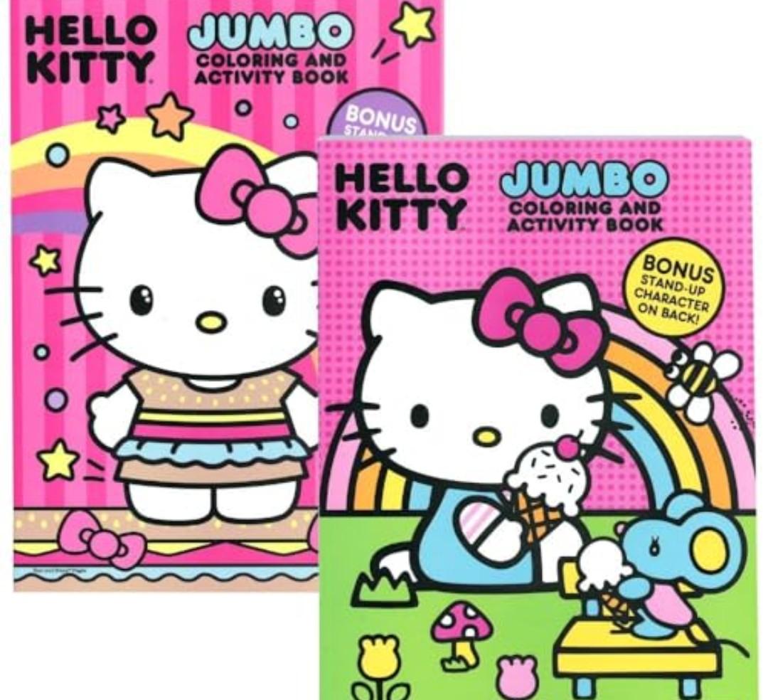 Hello Kitty Jumbo Coloring and Activity Book, 4 Pack
