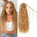 Goddess Boho Box Braids Crochet Hair-8 Packs 14 Inch Crochet Box Braids for Black Women Pre Looped ((#27, 14 Inch (Pack of 8))