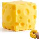 Yellow Cheese Squishy Toy Slow Rising Soft Squeeze Fidget Toy Stress Relief Sensory Desk Toy for Kids Adults Cute Party Gift