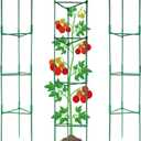 2Pack 63Inch Tomato Cages Plant Support Cages for Tomato, Climbing Plants Garden Plant Support Trellis with 15Pcs Twist Tie for Vertical Climbing Plant Stakes