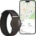 GPS Tracker for Kids (iOS only), Teen, Special Needs, and Elderly - Real-Time Mini Locator Watch Band with No Monthly Fee - Hidden Tracking Device for iOS - Works with Apple Find My