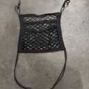 3-Layer Car Mesh Organizer Storage Between Front Seats Kid Dog Pet Net Barrier Car Net Pocket Elastic Tissue Purse Holder Netting for SUV, Van 