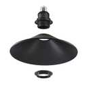2-Pack E26 to E26 Screw-in Industrial Style Ceiling Lights Fixture, Matte Black Farmhouse Light Fixtures for Kitchen, Laundry Room, Entryway, Hallway