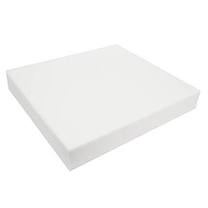 19" W x 20" L Upholstery Foam Cushion High Density (Chair Cushion Square Foam for Dinning Chairs, Wheelchair Seat Cushion Replacement) - Made in USA (2.5x19x20),White