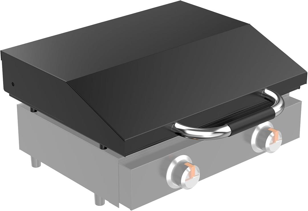 Universal Hinged Lid with Handle for 22 Inch Griddles, 5011 Hard Cover Hood for Blackstone 22 Inch Table Top Griddle 1666, 2203, 2304, Griddle Hood for Blackstone and Other Brand 22 Inches Griddles