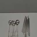 Reusable Chopstick and Spoon Set, Korean Long Handle Stainless Steel Spoon and Chopsticks Set, Dishwasher Safe Metal Chop sticks, Set of 3. (Multi-patterned)