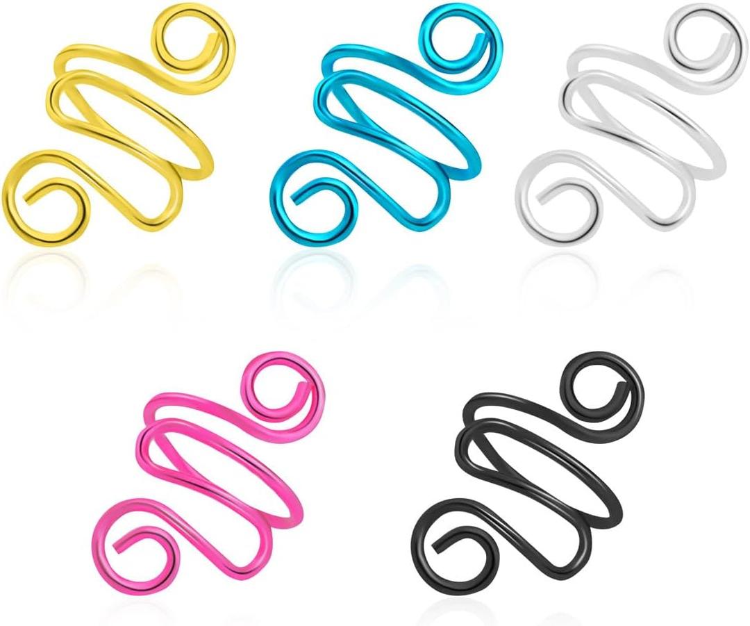 5 Pcs Crochet Ring Handmade Crochet Tension Ring Handmade Yarn Ring for Crocheting Adjustable Crochet Ring Knitting Crochet Rings for Finger Gifts for Mom Crocheters Knitters Good Knitting Companion