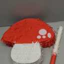 Mushroom Pinata with Stick Blindfold & Hanging Loop 3D Mushroom Shaped Pinata for Kids Birthday Party Baby Shower