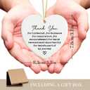 2 x Teacher Appreciation Gifts, Thank You Gifts for Women Ornament Keepsake Sign Heart Plaque Farewell Going Away Gift Retirement Appreciation Gift for Teacher Nurse Coworker Employee Boss
