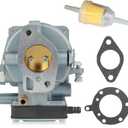 PSLER 693480 693479 Carburetor Replacement for Briggs and Stratton 498010 498774 499305 499307 Compatible with 4-Screw Fuel Pump 20 HP 917270821 V-Twin Machine with Fuel Filter (Kit1)