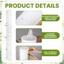10 Set 48 Inch Tree Protector Set Include 10 Pcs Miracle Tree Grow Tube and 10 Fixing Stake with 50 Zip Ties 20 Mesh Bird Nets Plant Shelter Plant Protector for Outdoor Vented Sapling Watering