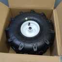 11x4.00-4" Tiller Tire and Wheel, 3/4" Axle Size, 3-1/8" Centered Hub, Compatible with Craftsman & Troy-Bilt Tiller Replacement, 2 Pack-11x4.00-4