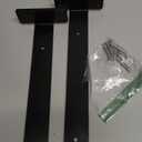 HEART ART Floating Shelf Bracket 12 Inch,2 Pack Heavy Duty Shelf Brackets,L Brackets for Shelves Black,12L x 1.6H x1.6W