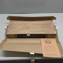 BGMG Wood Floating Shelves for Wall 18 inch Set of 2, Rustic Wooden Wall Mount Shelves for Bathroom Living Room Bedroom Kitchen Farmhouse -18x 6.7 x1.25 inch- Walnut Color