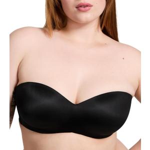 Victoria's Secret Women's Pink Wear Everywhere Lightly Lined Strapless Bra, Bras for Women (32A-38DDD) (36D, Pure Black)