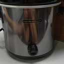 Hamilton Beach 4-Quart Slow Cooker with 3 Cooking Settings, Dishwasher-Safe Stoneware Crock & Glass Lid, Brushed Gray(33240)