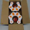 2 Pack Kitty Kurlz Cat Scratch Board with Balls Bells, Magic Organ Foldable Cat Scratching Interactive Toys for Indoor Outdoor Exercise Anxiety Relief, Auburn (One Size-2P)