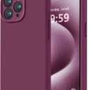 LOVE 3000 Designed for iPhone 15 Pro Max Case, Premium Silicone with [Soft Anti-Scratch Microfiber Lining] Shockproof Protective Phone Case for Men Women Girls 6.7", WineRed