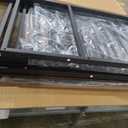 VASAGLE Kitchen Island with 3 Shelves, 39.4 Inches Width Kitchen Shelf with Power Strip, Large Worktop, Stable Steel Structure, Industrial, Easy to Assemble, Rustic Brown and Black UKKI105K01