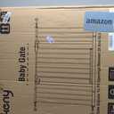 keny 29"-42.5" Baby Gate for Stairs, Auto Close Safety Dog Gate, Pressure Mounted Easy Walk Through Pet Gate for Doorways, Durable Stair Gate, 30" Tall, White