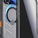 for iPhone 17 Pro Max Waterproof Case with Magsafe, Built-in [Privacy Screen Protector] [Lanyard], IP68 Water Proof Full Body Dustproof Anti-Spy Frosted Protective Phone Cover, 6.9" Black