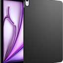 Case for New iPad Air 13 inch (M3/M2-2025/2024), Slim Design Soft TPU Protective Cover for iPad Air 13" Tablet,Black