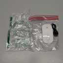 RAPIQUE Bluetooth Wireless Mouse - (BT5.1+USB) Slim Dual Mode Computer Mice with Quiet Click, Low Power, and 1600 DPI, Portable Cordless for MacBook, Laptop, iPad Pro/Air, Chromebook (White)