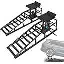2 Pack Hydraulic Car Ramps 5t, Car Ramps High Lift 10000lbs, Cars Lift Service Ramp Height 9"-14.2", Heavy Duty Steel Auto Ramp for Changing Oil for Maintenance, Black