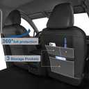 for Nissan Rogue Seat Covers SV/S/SL/Platinum(Not for Sport) 2021 2022 2023 2024 2025 2026 Leather Car Seat Covers Full Set for Rogue Seat Cushion Protector (Black, 5 Seats)