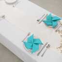 Horbaunal 12 Pack Ivory Satin Table Runner 12 x 108 Inch, Smooth Table Runners for Wedding Banquets, Birthday Party