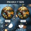 3 x Moose Ornament 2025  Wildlife Christmas Ornament, Rustic Mountain Scene Decoration, Nature Lover Gift, Cabin Dcor, Elk Hunter Ornament, Outdoor Adventure Forest Animal Keepsake for Tree or Home