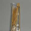 Zopeal 6 Pcs Christmas Kitchen Gift Set Bamboo Utensils for Cooking Wooden Toaster Tongs Long Cooking Salad Tongs for Picking up Cheese Bacon Toast Cake Fruits Bread Spaghetti for Kitchen Women Men