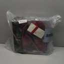 4PCS Red Velvet Christmas Ornaments Set  6 Inch Large Flocked Shatterproof Baubles for Xmas Tree Decoration, Hanging Ornaments for Holiday & Home Dcor (Burgundy Red, 6 Inch / 15 cm)