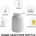 Soap Dispenser Ceramic with Easy-to-Press Pump Hand Lotion Liquid Dispenser for Shampoo Bathroom Kitchen 12 oz White