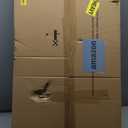 White Kids Desk and Chair Set for 6-12 Year Old, Children Study Desk with Hutch and Storage Shelf, Student Writing Table with Fabric Drawer for Girls Boys