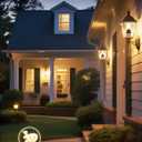 Light Sensor Socket, E26/E27 Light Bulb Socket, Automatic Dusk to Dawn Photocell Sensor with 300 Adjustable Angle for Outdoor Lighting in Porch, Garage, and Wall Lights, Black, 2 Pack